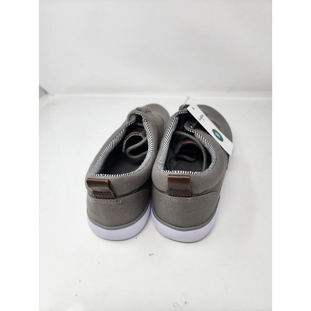 Goodfellow & Co Mens Brady Lace Up Sneakers Gray Canvas Casual Size 9